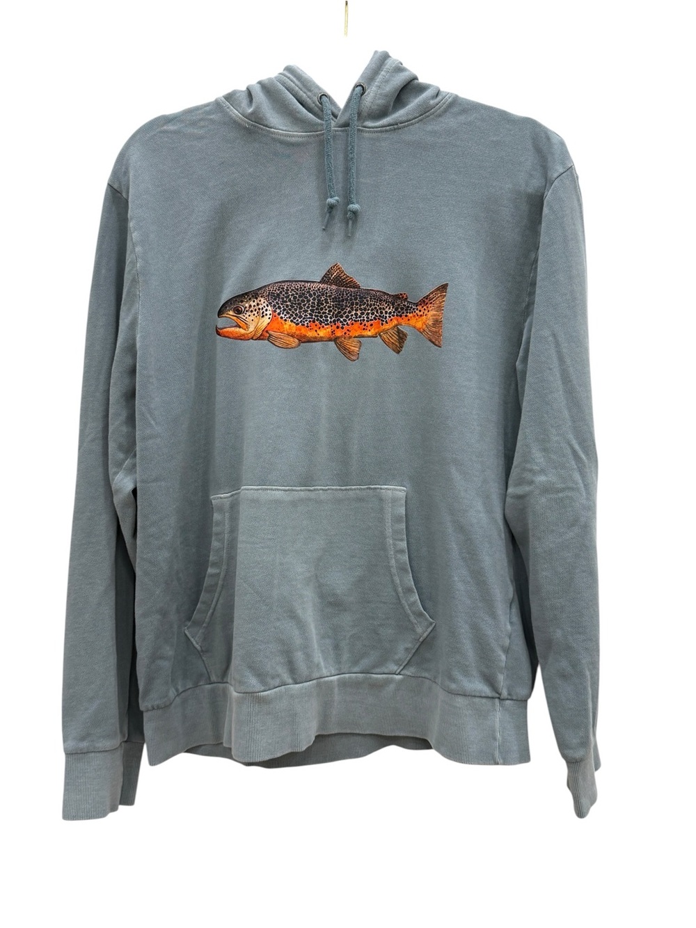 Upcycled Trout Old Navy Graphic Hoodie - Size M Unisex